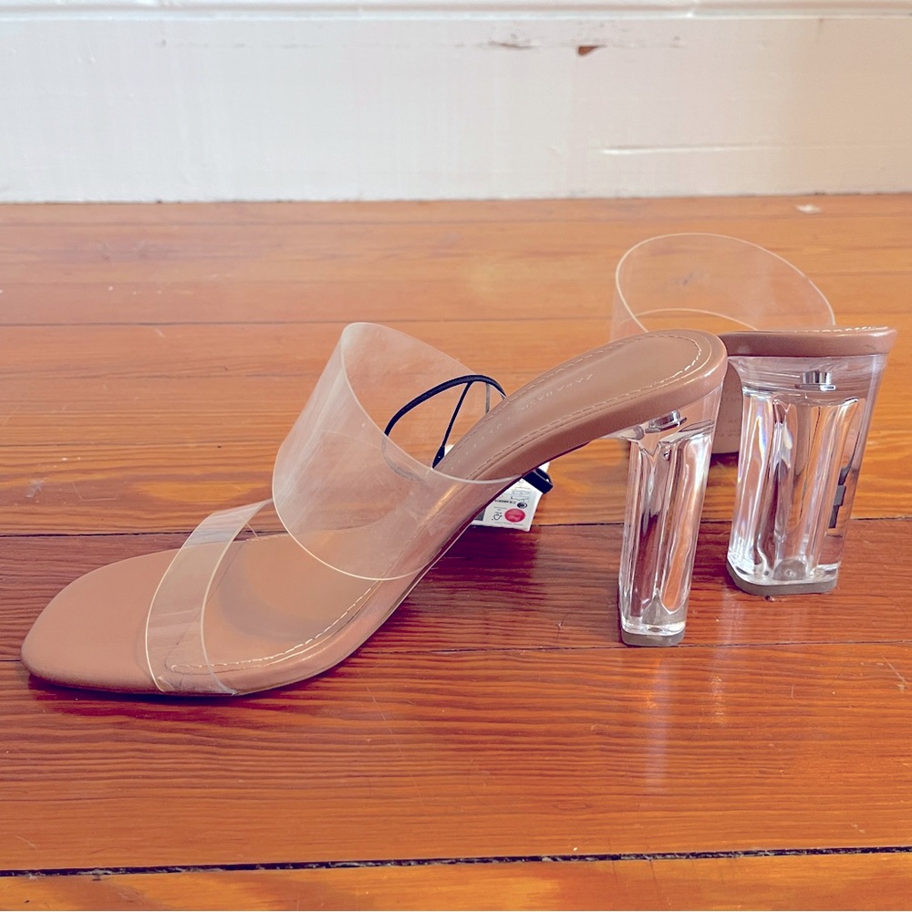 Zara Clear Heels - Tags Attached - Size 8